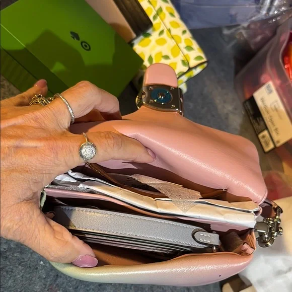 Coach Pink and Green Crossbody Bag with Ombré Design - Picture 2 of 4